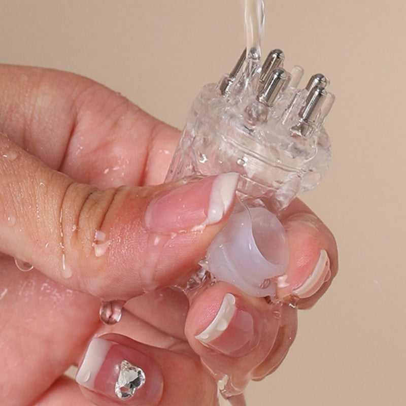 6ml Scalp Applicator Mini Head Massager Roller Ball Brush Hair Care Essential Oil Applicator Massage Comb