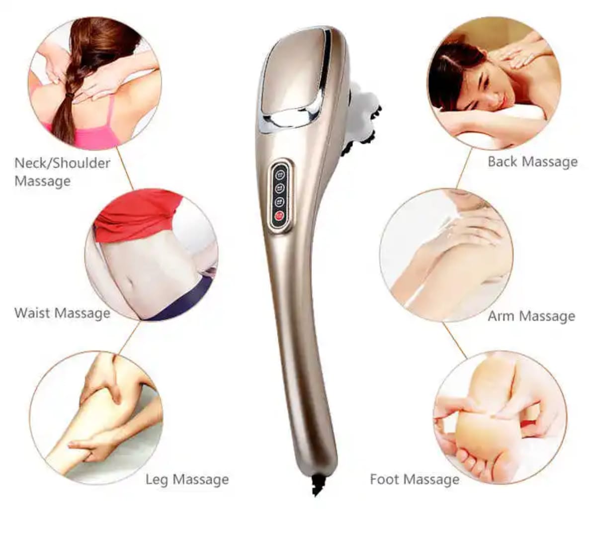 Massage Hammer Multi-functional Electric Massage Stick Handheld Cervical Massage Machine